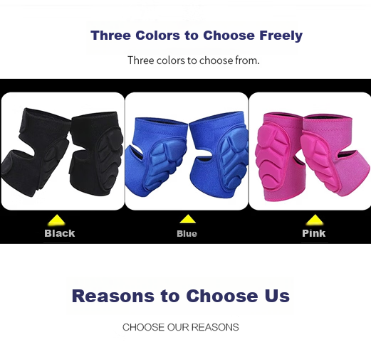 Chidong Anti-Collision Crawling Knee Pads Outdoor Thickened Protective Set with Built-in Guards Adjustable Black S 3