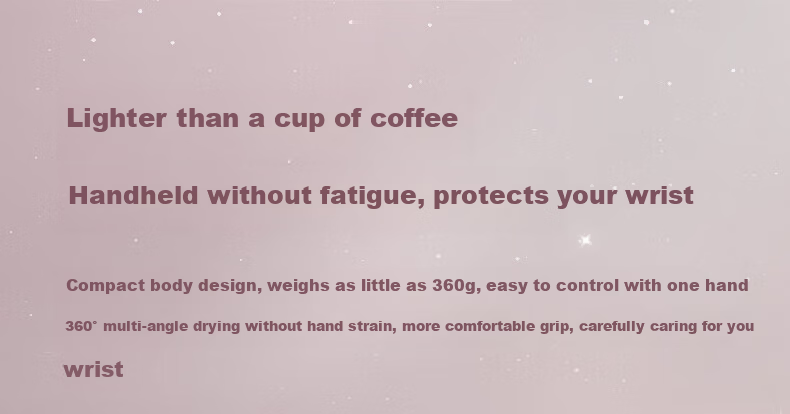FLYCO High-Speed Hair Dryer Portable Negative Ion Hair Care Blow Dryer for Home Dormitory Fast Drying Gift for Girls Galaxy Star Ring FH6371 Color Random 8