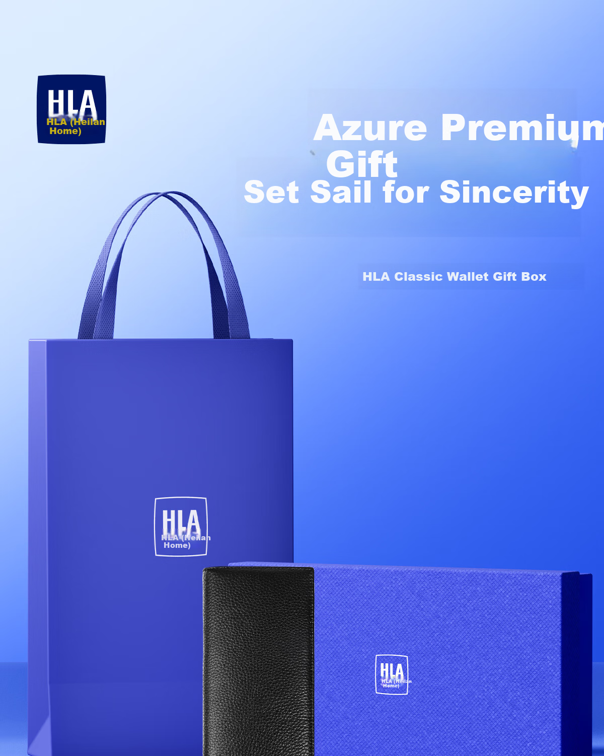 HLA Men's Long Wallet 2026 New Style Coin Purse Card Holder Birthday Gift for Boyfriend Husband 1