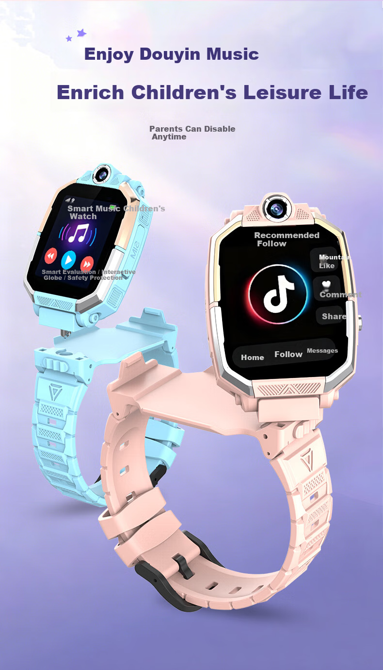 HAOXUEXI Smart Kids Phone Watch 5G Full Network Positioning Flip Waterproof WeChat for Boys and Girls Elementary and Middle School 7