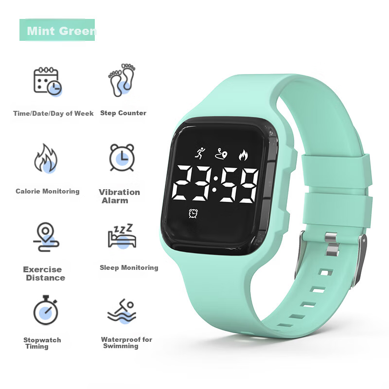 Koshi Junior Student Boys Sports Waterproof Vibration Alarm Wristwatch Children's Electronic Watch for Boys