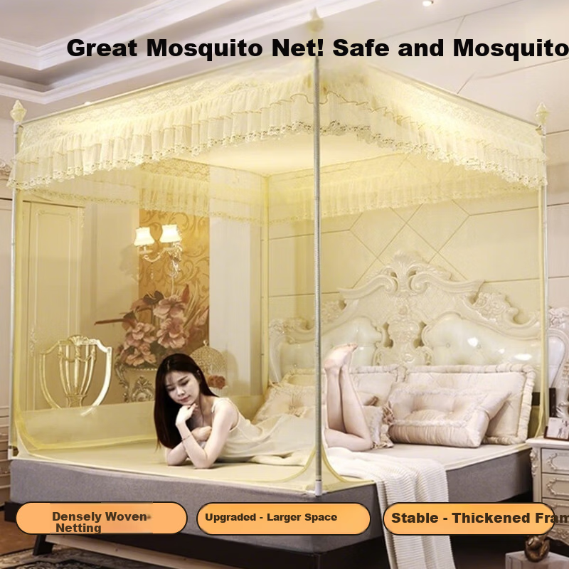 MUJI Baby Safety Playpen Mosquito Net Frame 1.8Ă2m Bed Three-Door with Reinforced Frame