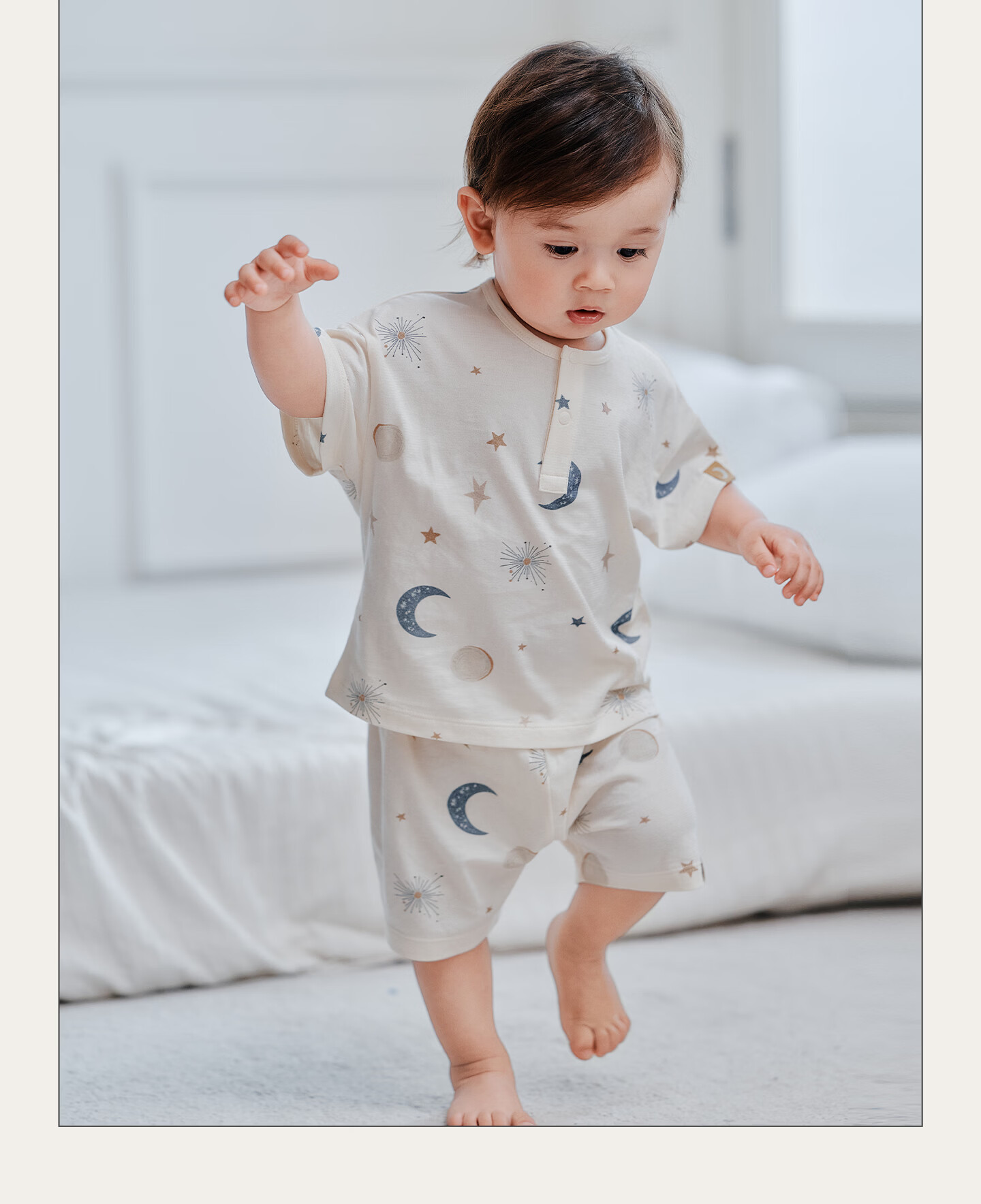 Guaiqi Bear Infant Toddler Short Sleeve and Shorts Set Baby Summer Lightweight Outfits Two-Piece Set 3