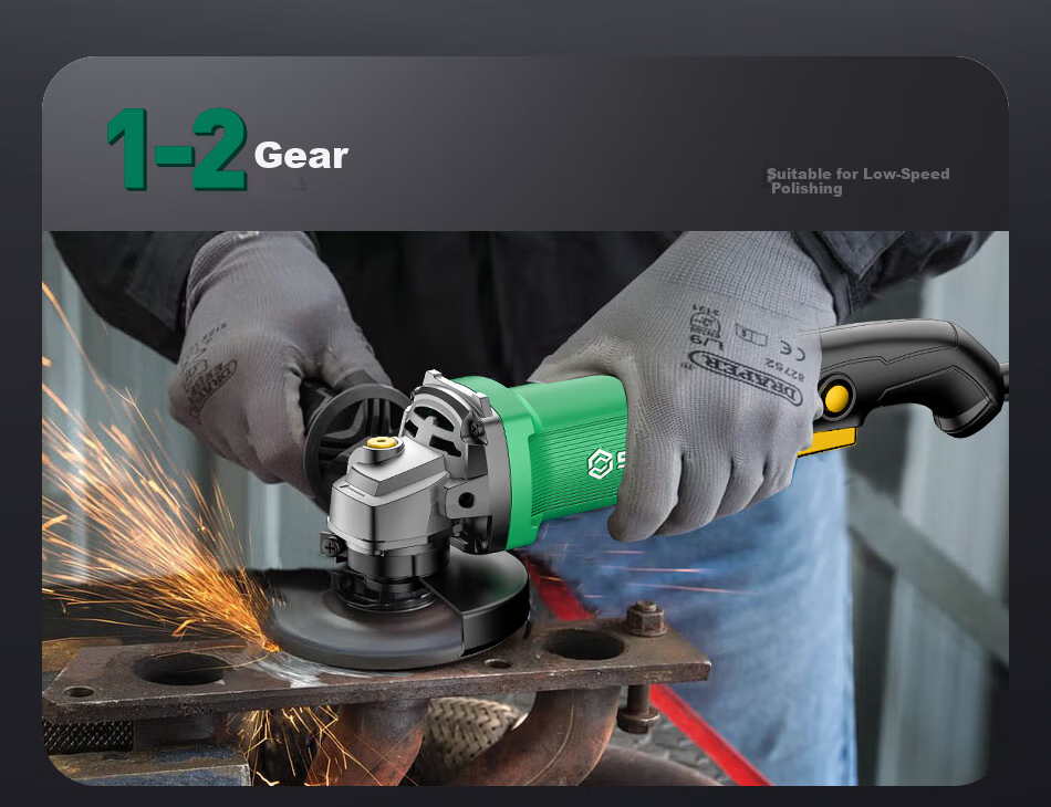 SATA Adjustable Speed Angle Grinder D05725 High Power Household Metal Cutting Polishing Grinding Machine 14