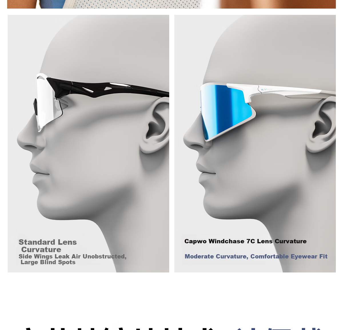 KAPVOE Windchase Running Glasses Marathon Photochromic Professional Outdoor Windproof Goggles Unisex Sunglasses 7