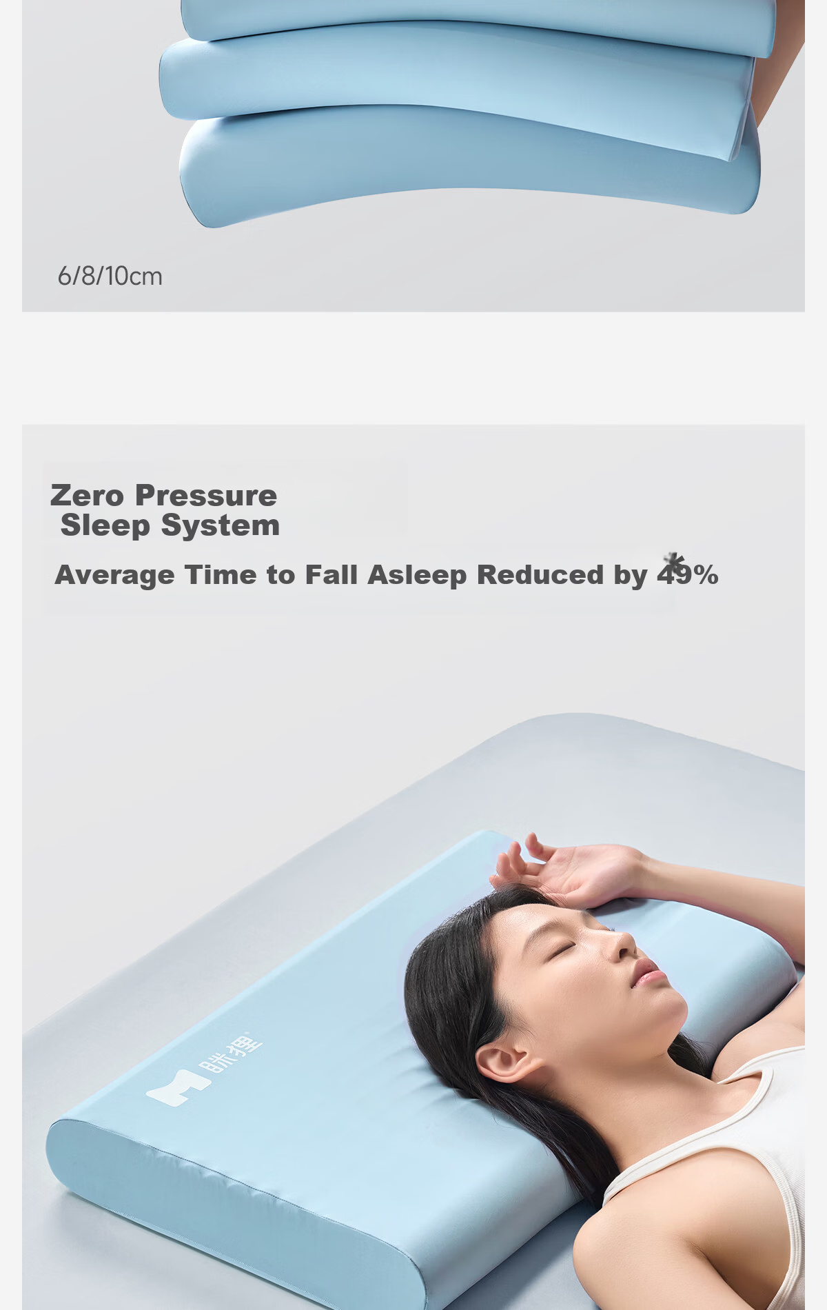 MLILY Mili Neck Support Pillow Adult Sleep Aid Deep Sleep Memory Foam Pillow Student Dormitory Single Use Pillow Core 5