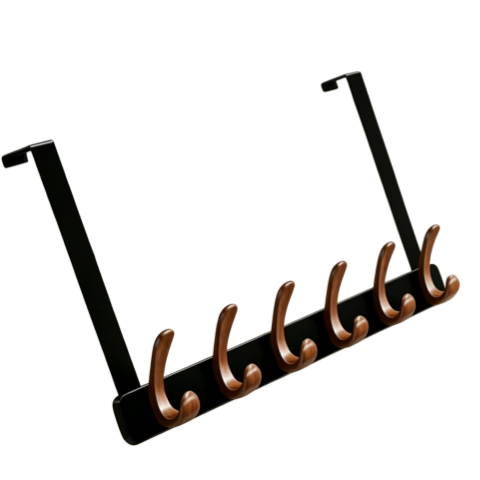 Xinpai Vintage Style Door Hanging Hook Silent No-Drill Bathroom Storage Rack Bedroom Over Door Clothes Hanger Adhesive Hook