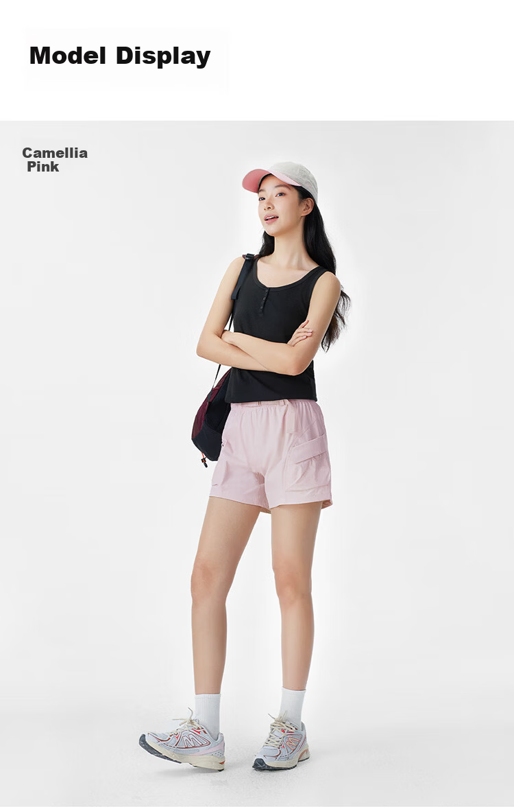 CAMEL Outdoor Quick-Dry Women's Shorts 26 Summer Sun Protection Cooling Breathable Hiking Mountaineering Shorts 9018 (Li Keyi Style) 11