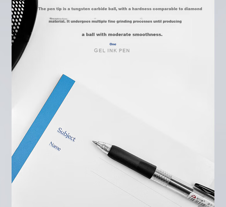 Kaoerde Brand Signature Pen 0.5mm Student Gel Pen Business Office Meeting Pen [8834] Black / [12pcs] 6
