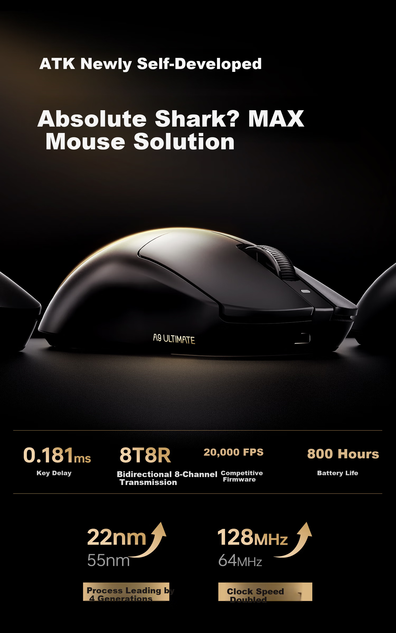 ATK Dragonfly A9MINI Wireless Gaming and Office Mouse Wired Dual-Mode Lightweight Symmetric Minimalist Ergonomic A9MINI Master Edition + Cloud Pink 3955 10