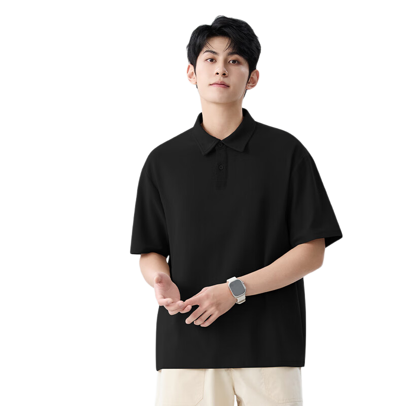 Baleno Men's Polo Shirt, Summer Collared Outfit, 2026 New Style, Five-Quarter Sleeve Top, Student Trendy Brand, Half-Sleeve Menswear
