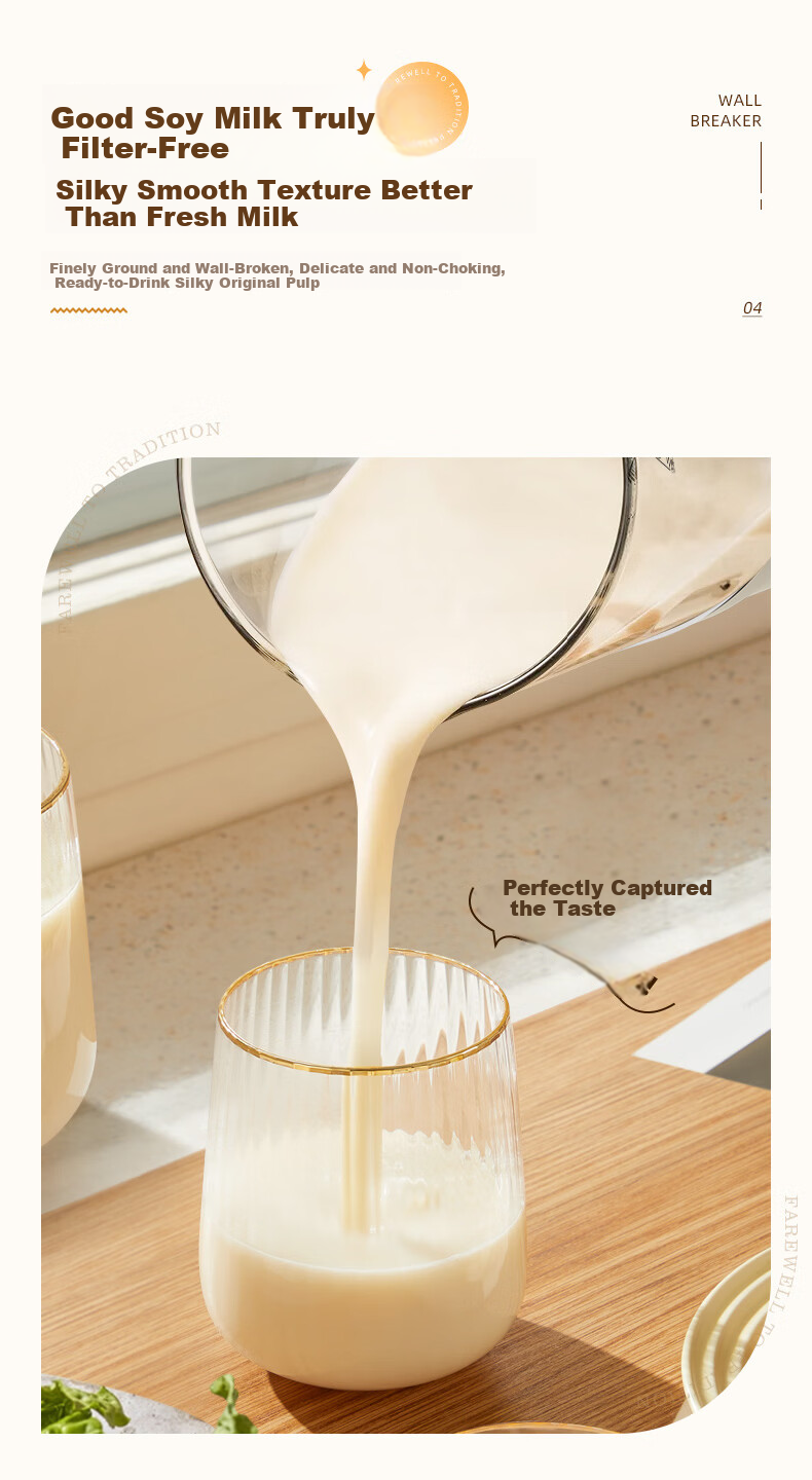 Canbo Blender 1.65L Household Silent Fully Automatic Soy Milk Maker Multifunctional Auto-Clean Reservation Keep Warm Food Processor Multigrain Juice Baby Food Machine SLH-PBJ12 5