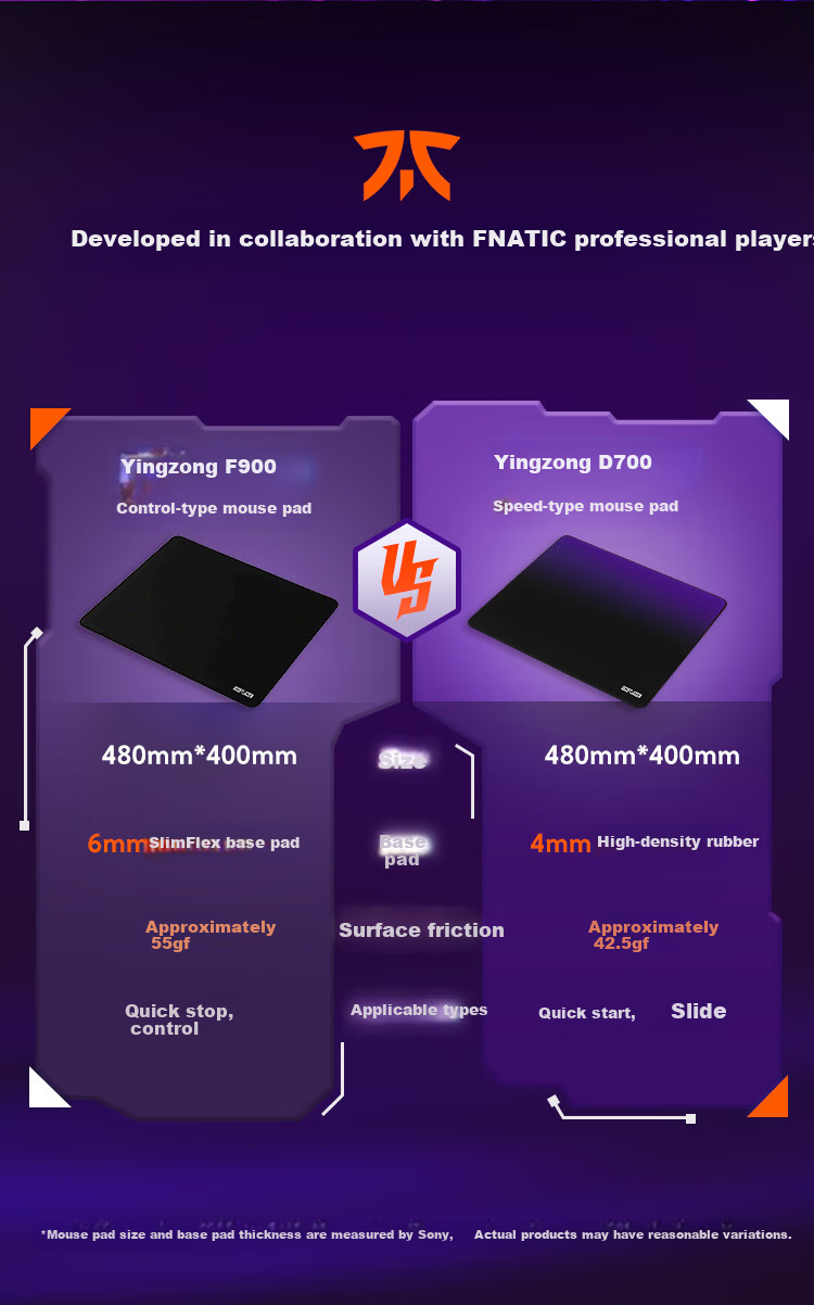 SONY INZONE Yingzong D700 Speed Gaming Mouse Pad with Stitched Edges Approx. 480*400*4mm D Pad 2