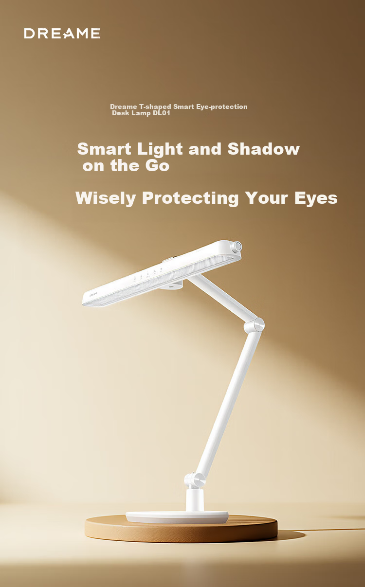 Dreame Smart Sensor Desk Lamp Full Spectrum Eye Protection Study Bedroom High-Quality US Cree LED 2