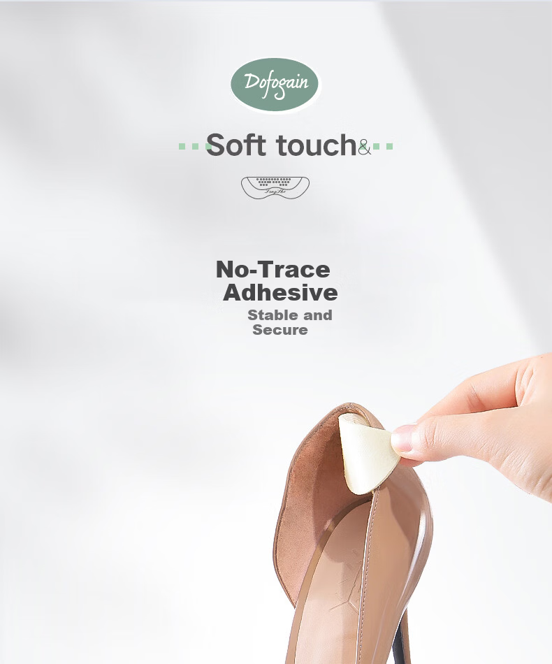 Oriental Footprint 3 Pairs Heel Pads Anti-Slip Anti-Friction High Heel Insoles Women's Shoe Heel Stickers Black 10