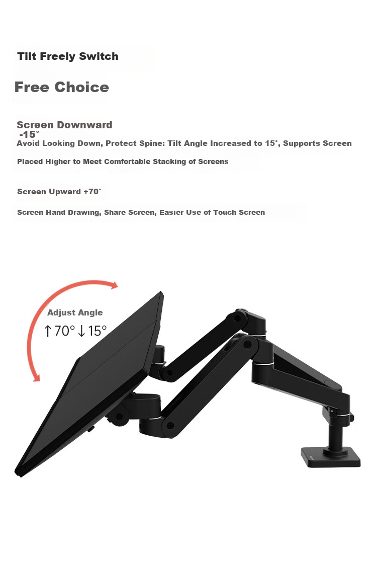 ERGOTRON LX PRO Dual Monitor Arm Stand Adjustable Mount 45-686-290 Bright White 7