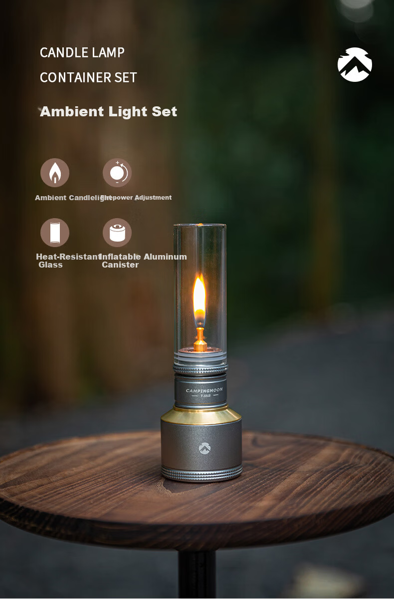 Keman Camping Atmosphere Gas Lantern Outdoor Lighting Candle Lamp Vintage Flat Gas Romantic Candlelight T-1 1
