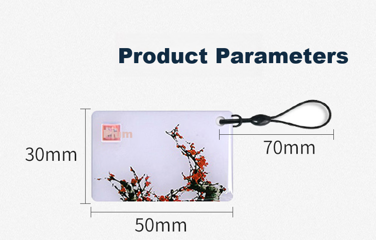 ZhenDi IC Card Epoxy Resin Card Community Property Access Card Company Attendance Card Fingerprint Lock Mini Induction IC Card Consumption Card Canteen Card Plum Orchid Bamboo Chrysanthemum 50 Pieces  7