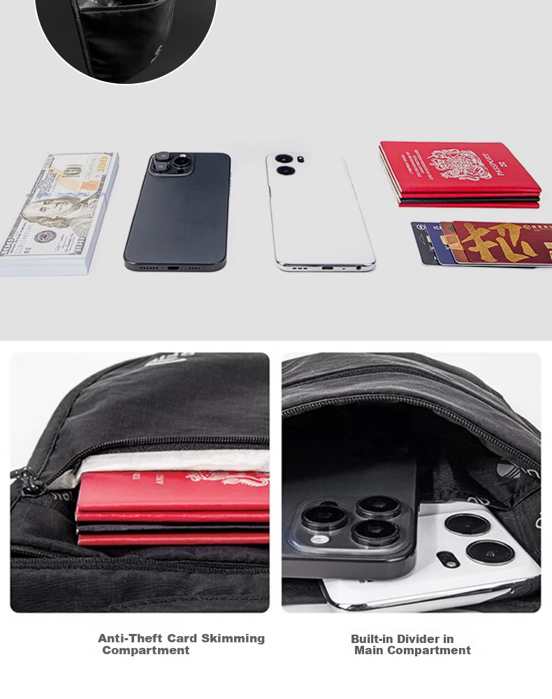 Tactical Bird Guardian RFID Anti-Theft Waist Bag Outdoor Phone Bag Travel Backpack Slim Invisible ID Key Holder 5