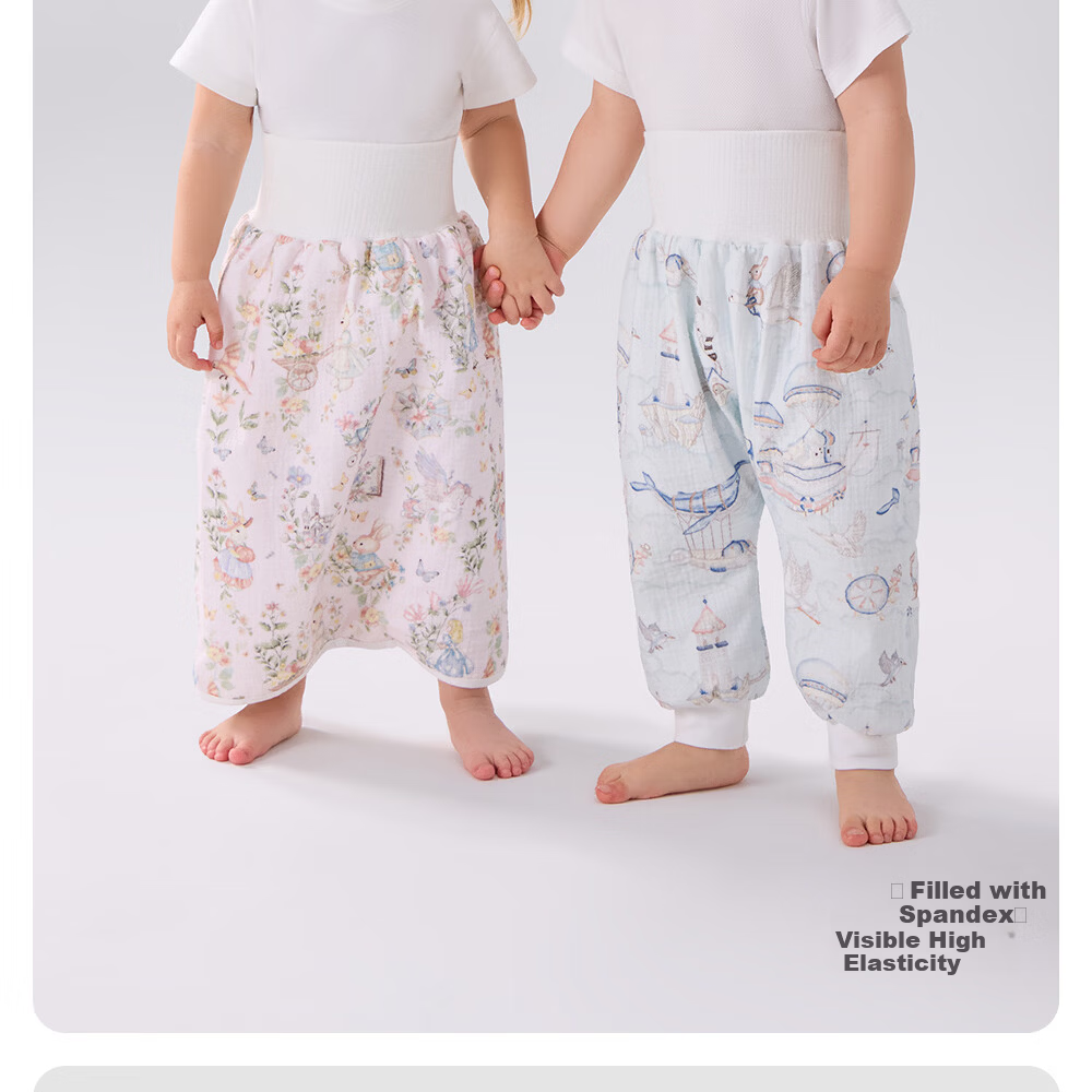 Betis Unisex Baby Waterproof Washable Breathable Training Urine Skirt Diaper Panda M 4