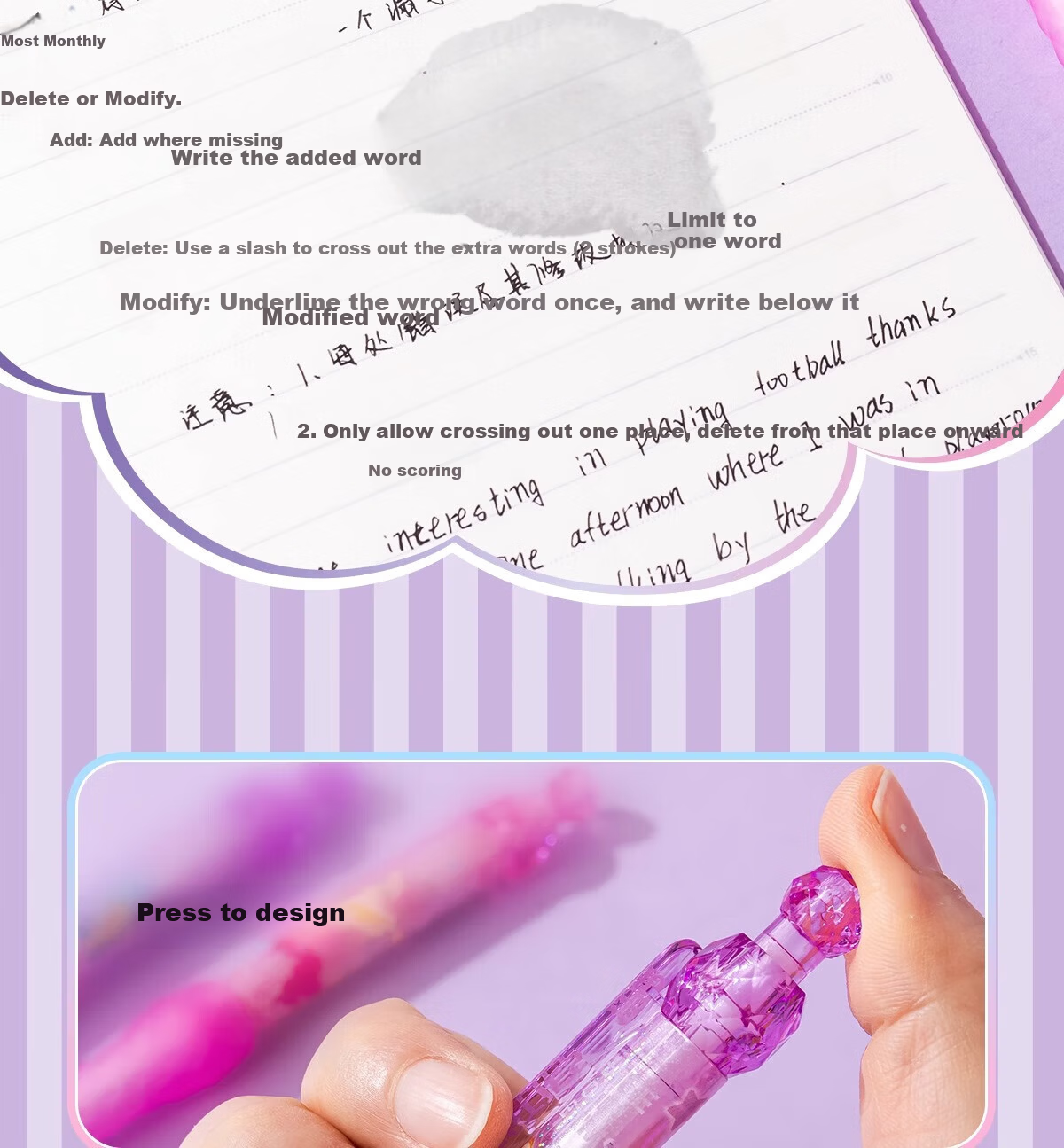 IiGEN My Little Pony 0.5mm Neutral Pen Quick-Dry Water-Based Ballpoint Pen for Office and Student Exams 6