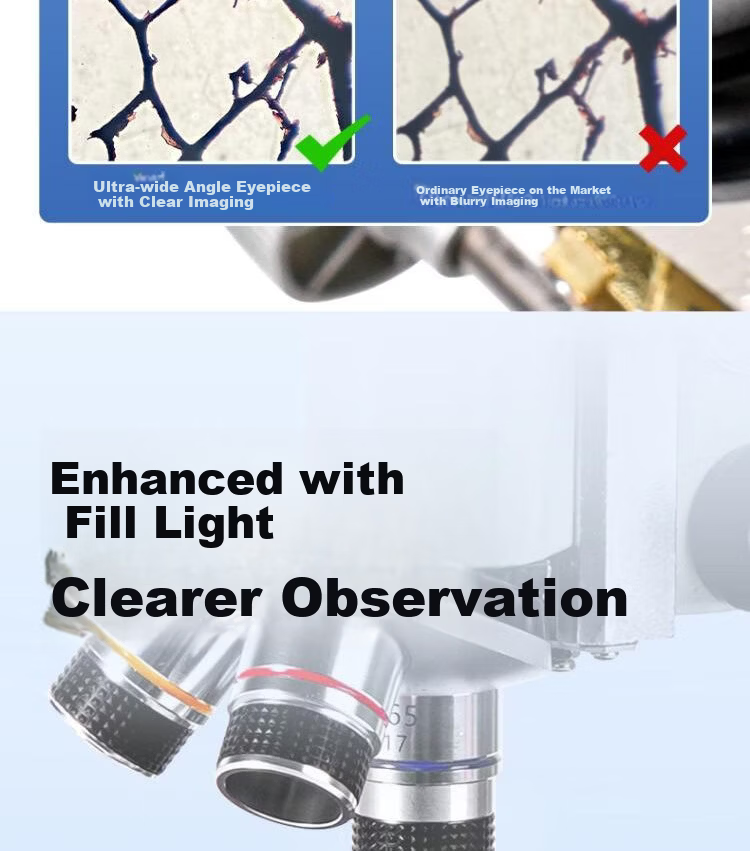 Deli Biological Microscope, Elementary School Science Experiment Textbook Style, 640X Children's Toy Gift 15