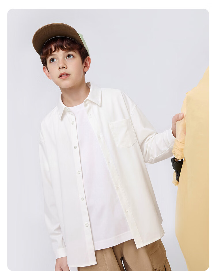 Balabala Kids Shirt Children's Long Sleeve Summer 2026 New Solid Color Sun Protection Quick-Dry Cooling Top for Boys and Girls 30