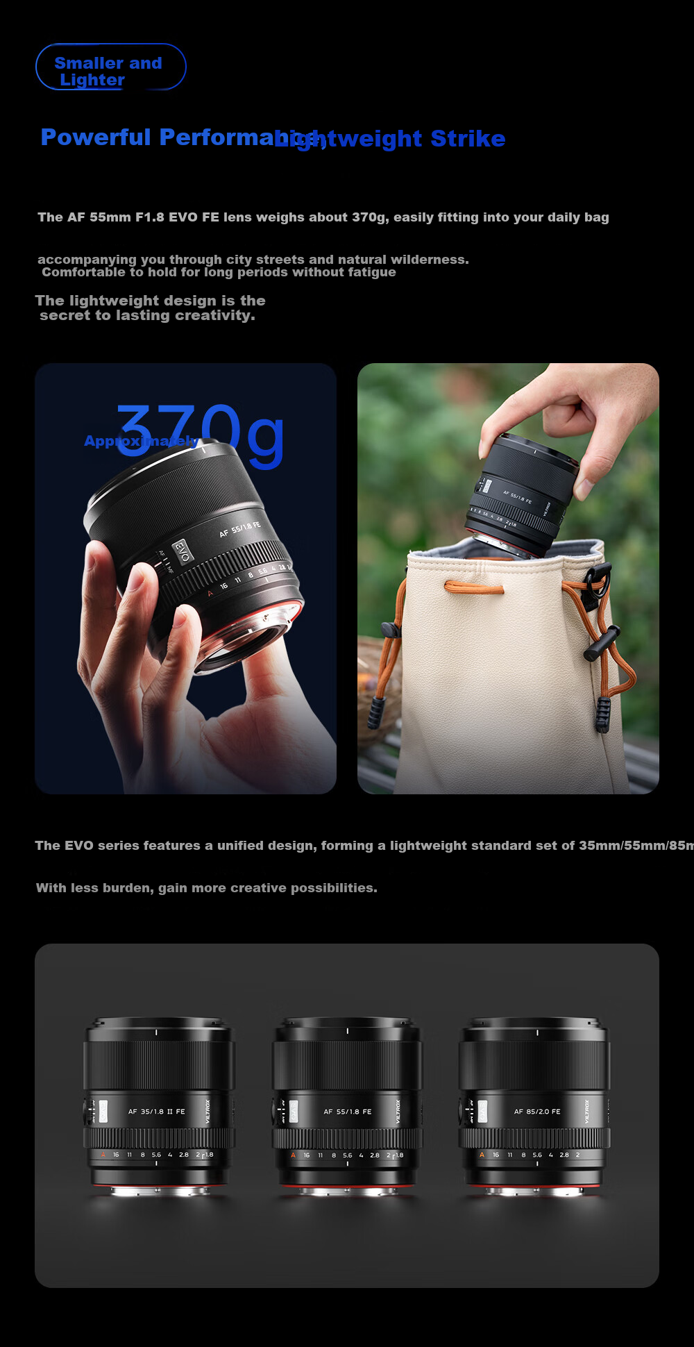 VILTROX AF 55mm F1.8 EVO FE Sony Mount Full-Frame Autofocus Large Aperture Portrait Prime Lens for a7M4 a7CII ZV-E1 Mirrorless Cameras 7