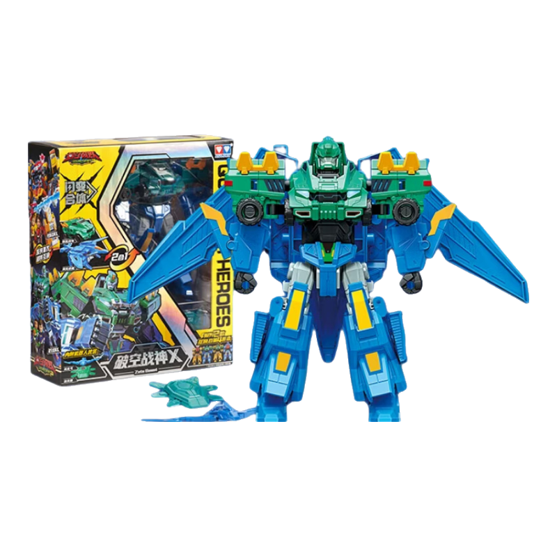 AULDEY Quantum Squad Transformable Robot Action Mecha Toy Flash Fusion - Skybreaker War God X Kids Toy Gift