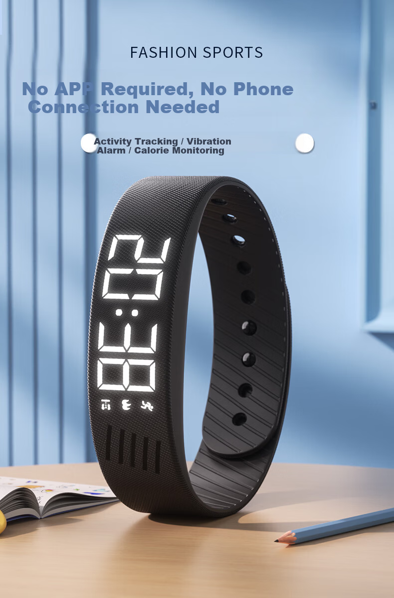 Koshi Alarm Clock Watch Student Outdoor Boys Multifunction Silent Vibration Smart Bracelet Children's Sports Electronic Watch for Men 1