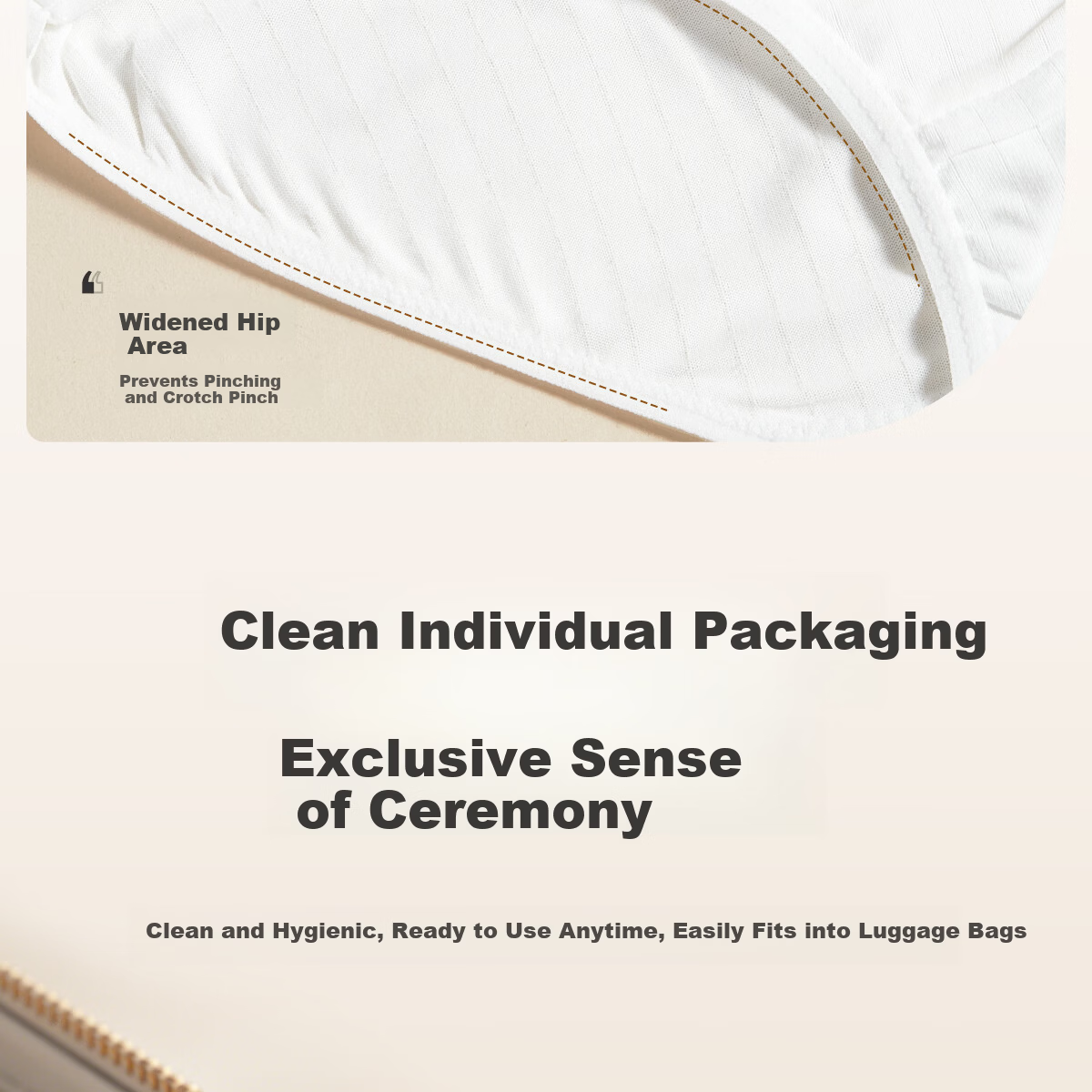 Ankexin Disposable Women's Underwear 7A Antibacterial Maternity Milk Silk Individually Packaged Travel Wash-Free XXL 5pcs*2 Packs 15