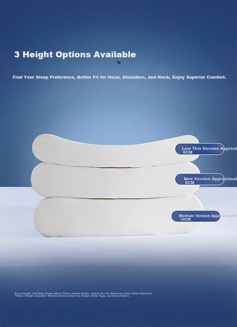 Mercury Home Textiles Ergonomic Slow Rebound Memory Foam Cervical Pillow Core A-Class Memory Foam Pillow Core Deep Sleep Relaxation Hotel Pillow 7