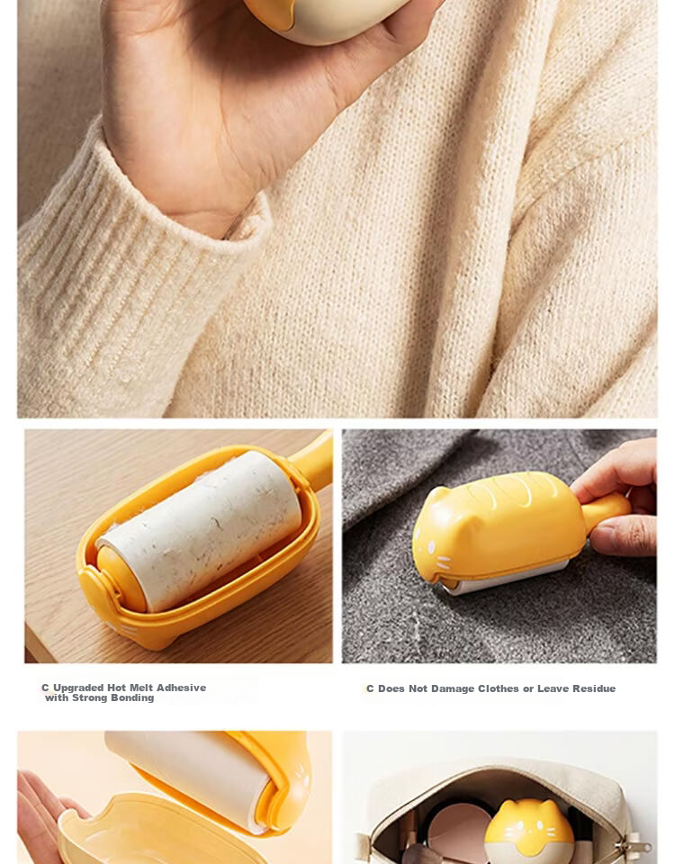 CHUSHE Laundry Lint Roller, 10 Pieces, for Washing Clothes, Removes Lint, Absorbs Dirt And Lint, for Drum Washing And Hair Removal 5
