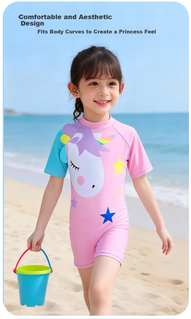 9i9 Kids Boys One-Piece Hooded Sunscreen Quick-Dry Dinosaur Party Baby Hot Spring Swimsuit B100 Blue XL 6