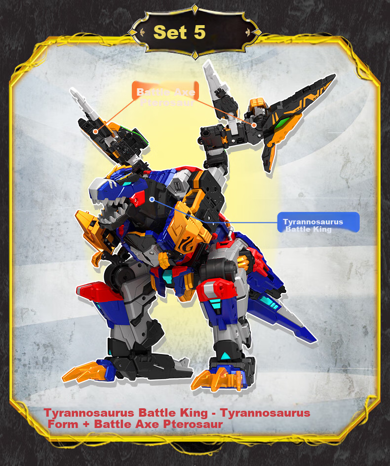 Mini Force X Ice Blade Sabertooth Tiger Season 8 Strongest Dinosaur 3-Form Combination Left Foot Armor Transforming Robot Toy 8