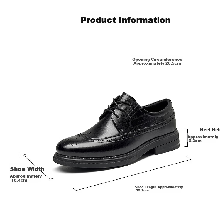 HLA Heilan Home Men's Leather Loafers Slip-On Business Casual Shoes 4