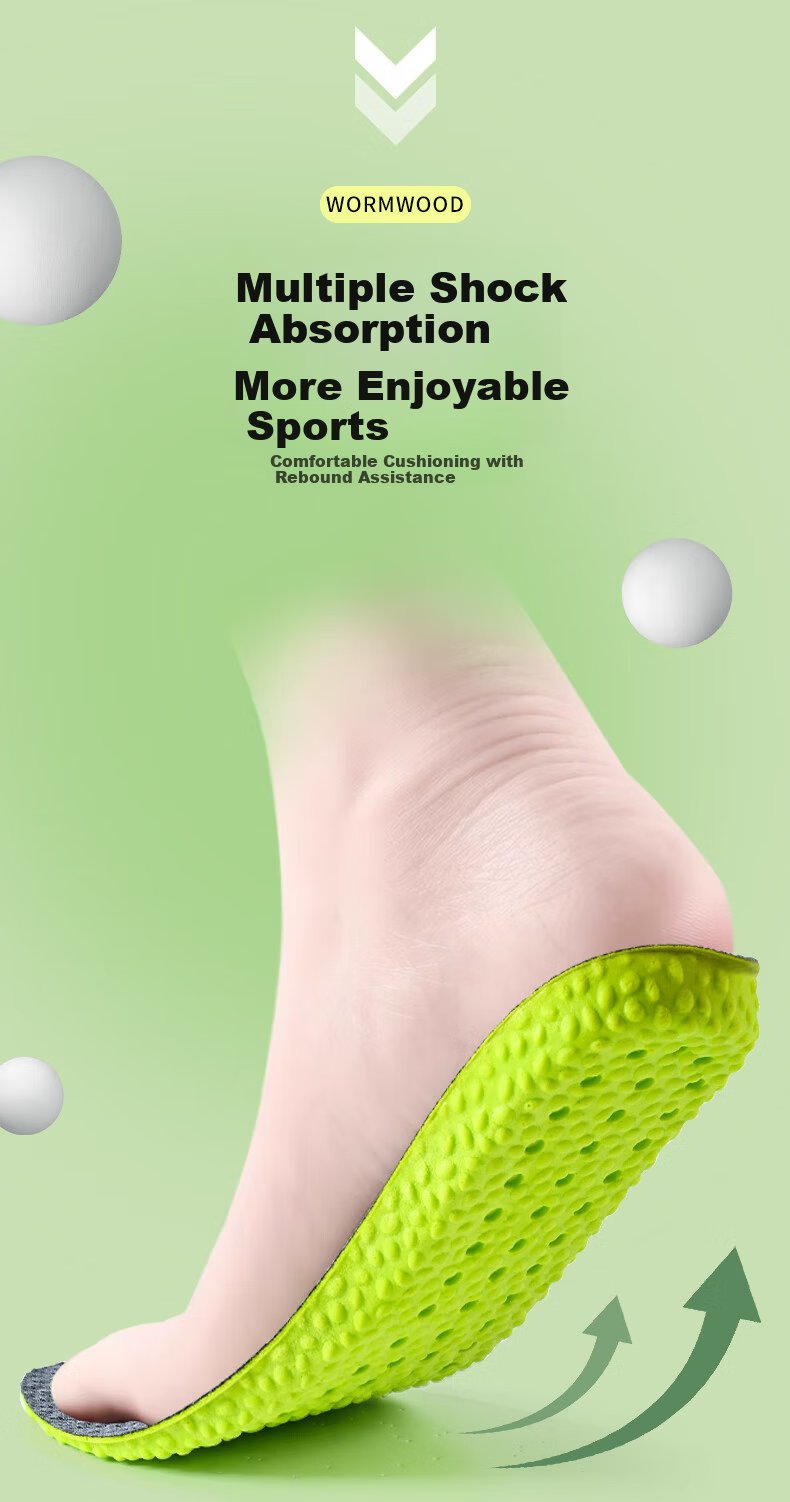 Zulijian Women's Insoles Soft Sole Comfortable Sweat-Absorbing Odor-Resistant Breathable Sports Shock Absorption Anti-Fatigue Pain Relief 8