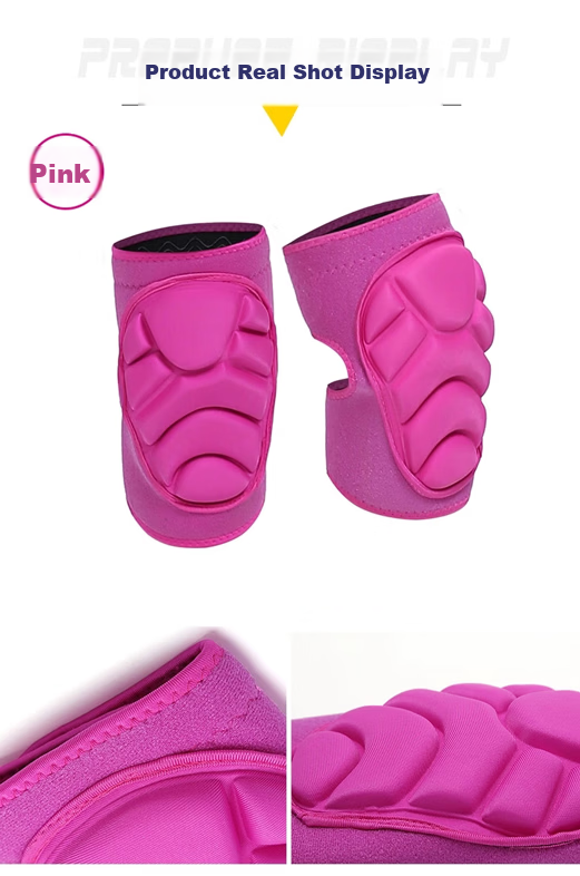 Chidong Anti-Collision Crawling Knee Pads Outdoor Thickened Protective Set with Built-in Guards Adjustable Black S 10