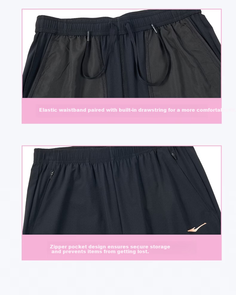 ERKE Women's Sports Cropped Pants Summer Water-Repellent Ice-Cooling Sun-Protective Straight Casual Slim Solid Color Pants 11