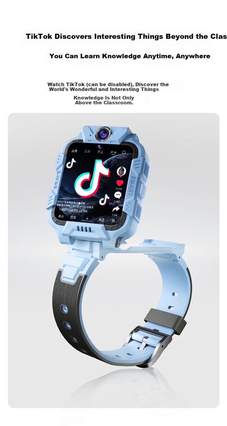 HUWXMAXI 5G Kids Smartwatch Waterproof Full Network Support SIM Card GPS Locator for Elementary and Middle School Boys and Girls 13