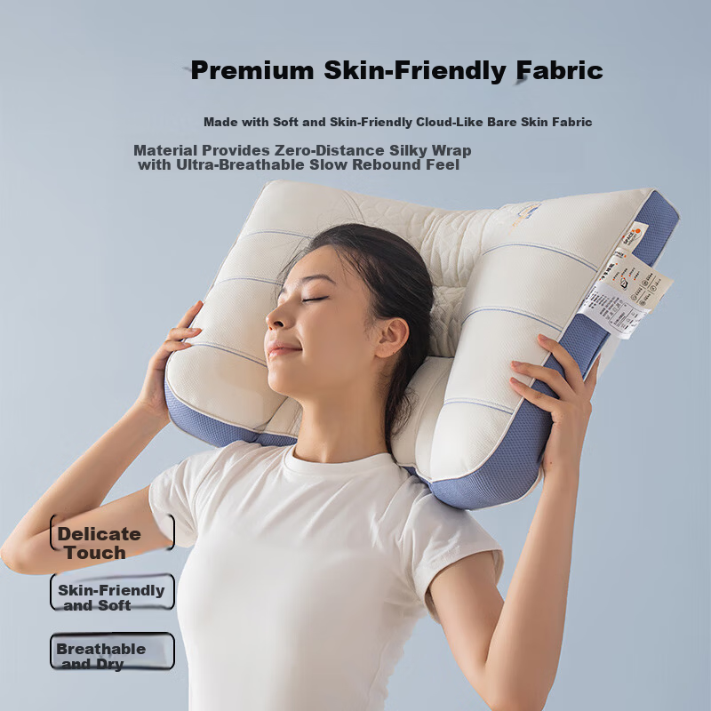 Hodo Natural Latex Pillow Core Neck Support Pillow Adult Pair Cervical Pillow Core 40*60cm