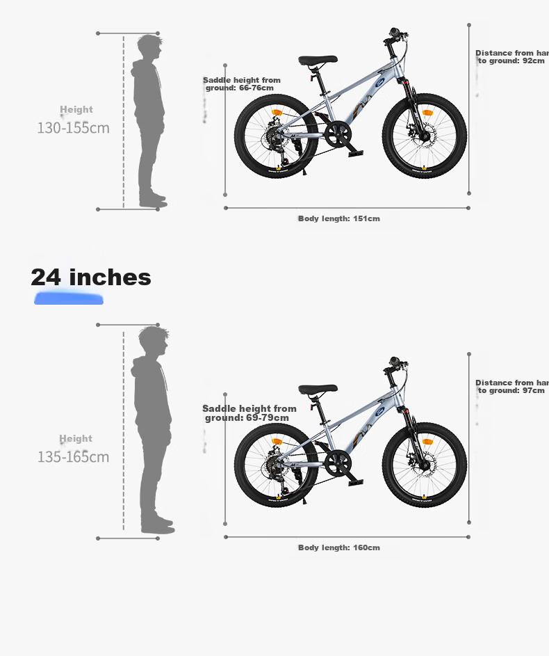 Ford Kids Mountain Bike Boys and Girls Student Pedal Bike 6-15 Years Old TX550 20-inch Cool Shadow Black 14