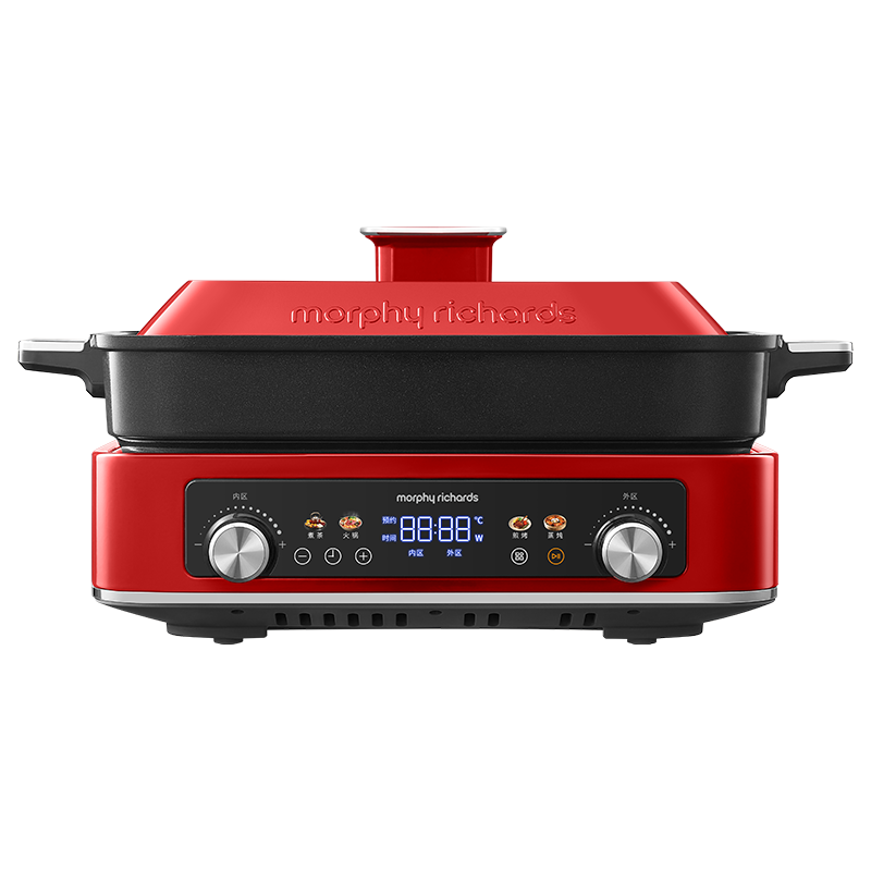 Morphyrichards 4th Generation Multi-Functional 6L Electric Hot Pot Steamer Cooker MR9288 Red