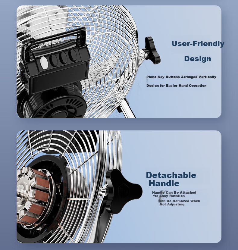 DIAMOND Industrial Floor Fan Desktop Floor Fan Powerful Industrial Pedestal Fan Commercial High-Power Floor Fan Factory Workshop Ventilation Formaldehyde Removal Fan SN 14