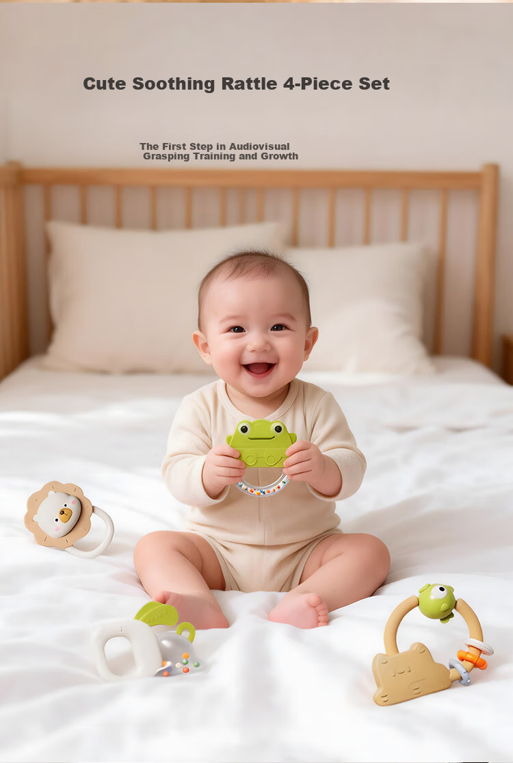 DOCTOR MA Newborn Baby Soothing Gift Box Crib Hanging Rattle Toy Grasping Teether Children's Day Gift 10