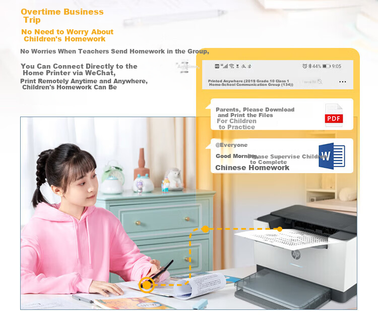 HP LaserJet M208dw A4 Monochrome Laser Printer Single Function Automatic Duplex Wireless WiFi Home Office Small Business 4