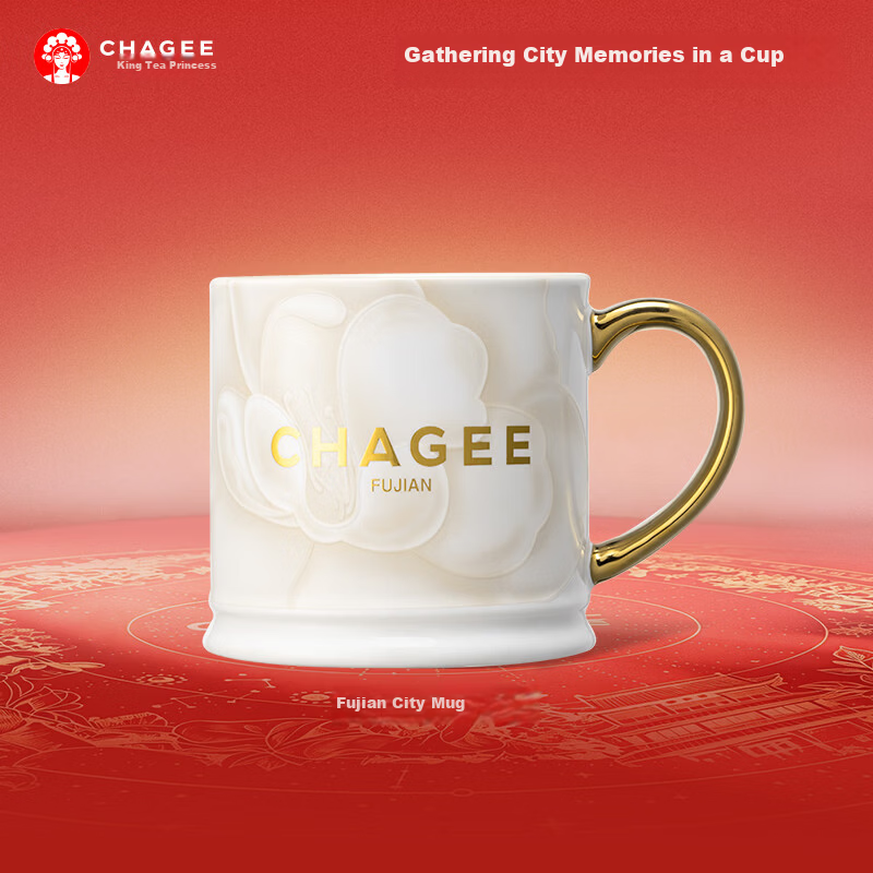 CHAGEE Fujian Limited Edition City Mug Ceramic Coffee Tea Cup Birthday Gift