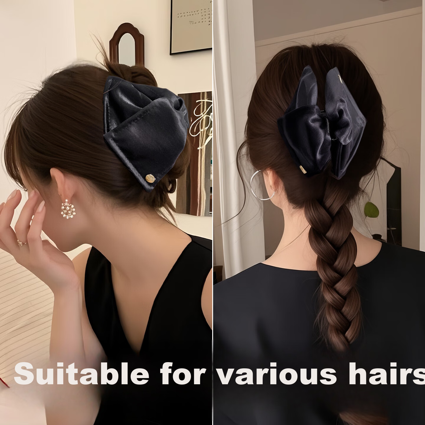 Dongyi Premium Hair Clip Women Updo Claw Clip High Ponytail Back Head 2025 New Hepburn Style Shark Clip Lazy Style Hair Accessory 1