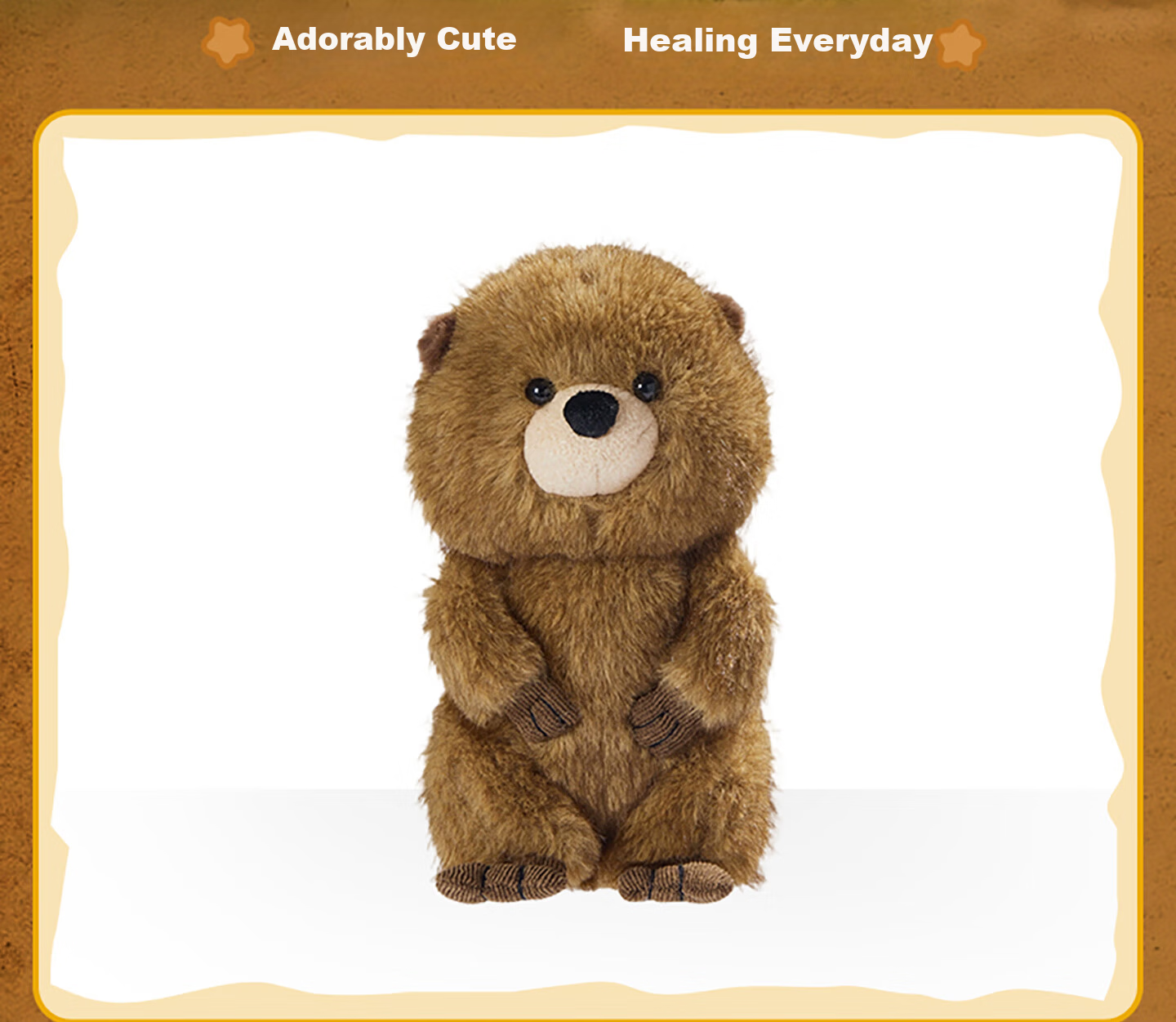 MINISO Disney Pixar Beaver Transformation Plan No.8 Smiling Beaver Plush Toy Doll Birthday Gift 3