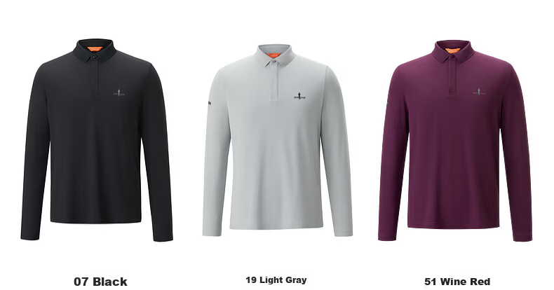 Biyinlefen [Shape-Retaining, Fade-Resistant, Sun-Protective Small Collar T-Shirt] 2026 Spring New Business Casual Long Sleeve Polo Shirt for Men 19
